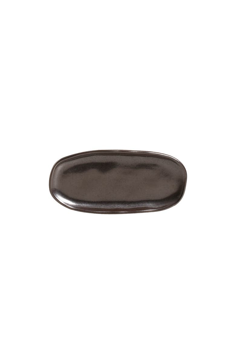 Porto Brasil Shallow Organic Oval Platter Mini Set of 4, Main, color, Metallica