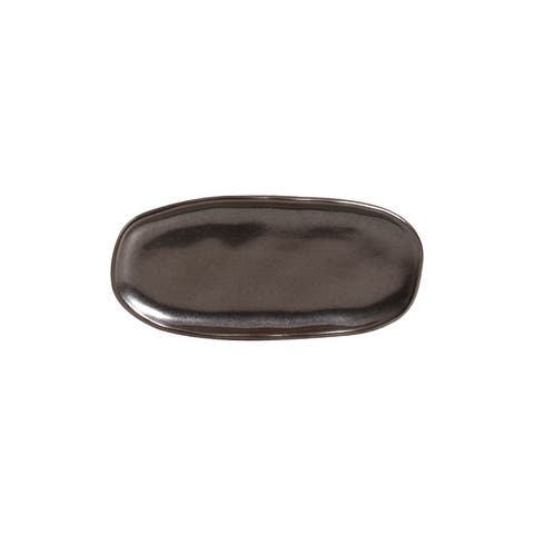 Shallow Organic Oval Platter Mini Set of 4