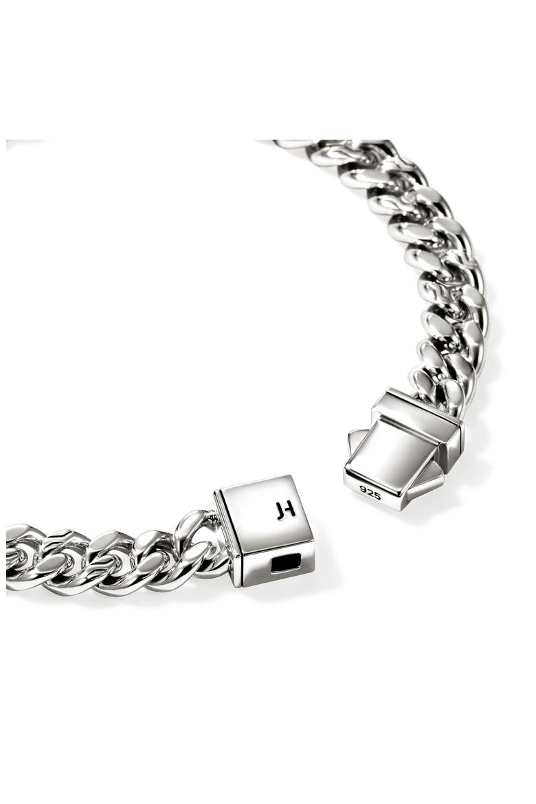 Curb Chain Bracelet, 7mm, Alternate, color, STERLING SILVER