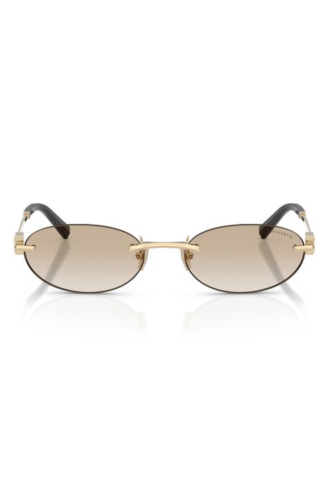 56mm Oval Sunglasses