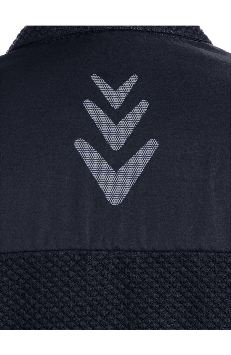 Callaway Big & Tall Mixed Media 1/4 Zip Performance Pullover, Alternate, color, Caviar