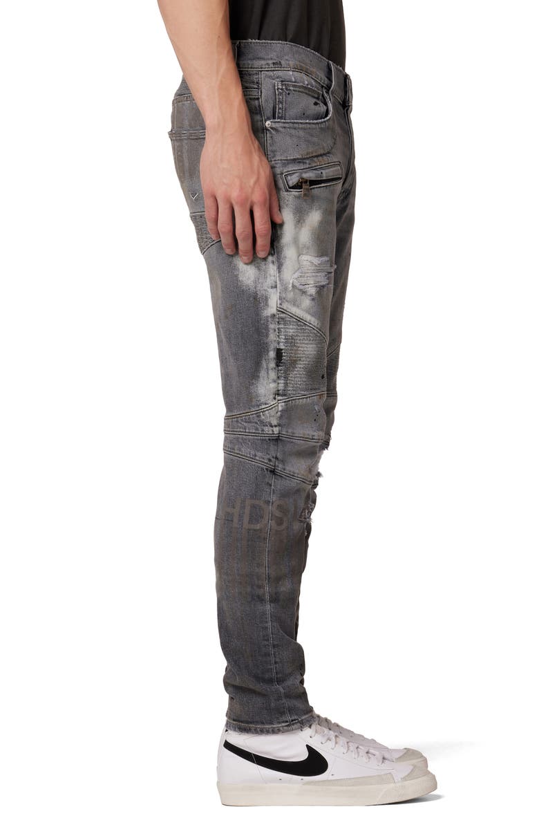 Hudson Jeans The Blinder v.2 Skinny Fit Distressed Biker Jeans, Alternate, color, 