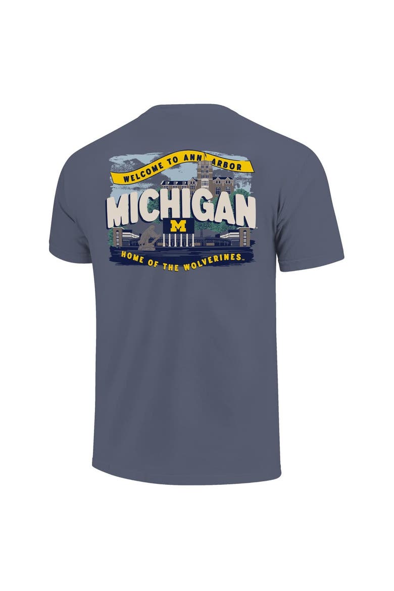 Youth  Navy Michigan Wolverines Local Campus Scene T-Shirt, Alternate, color, Navy