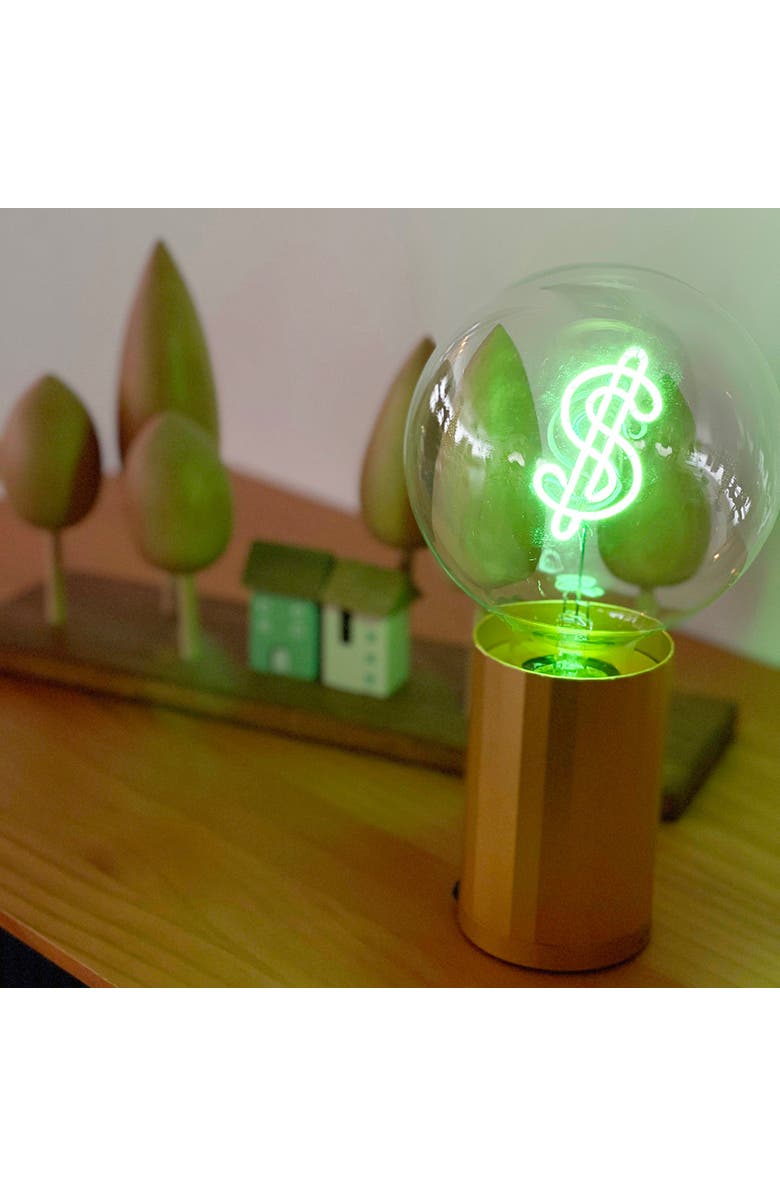 MITB Dollar Sign Portable Table Lamp, Alternate, color, Gold