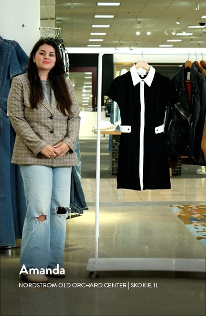 Puff Sleeve Fit & Flare Shirtdress, sales video thumbnail