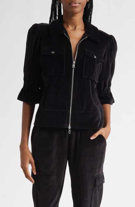 Holly Elbow Sleeve Velour Jacket