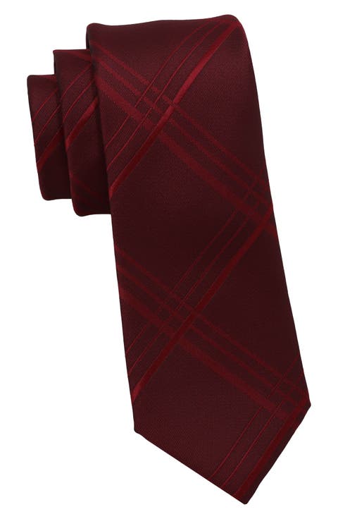 Tonal Plaid Tie