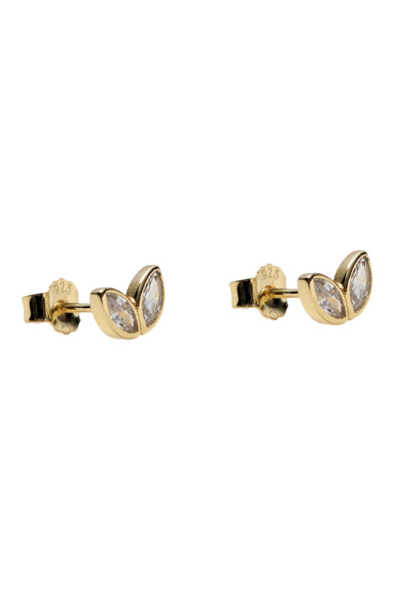 Teardrop Post Stud Earrings, Main, color, GOLD
