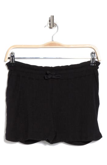 Vitamin A ® Thalia Tencel™ & Organic Cotton Blend Cover-up Shorts In Black