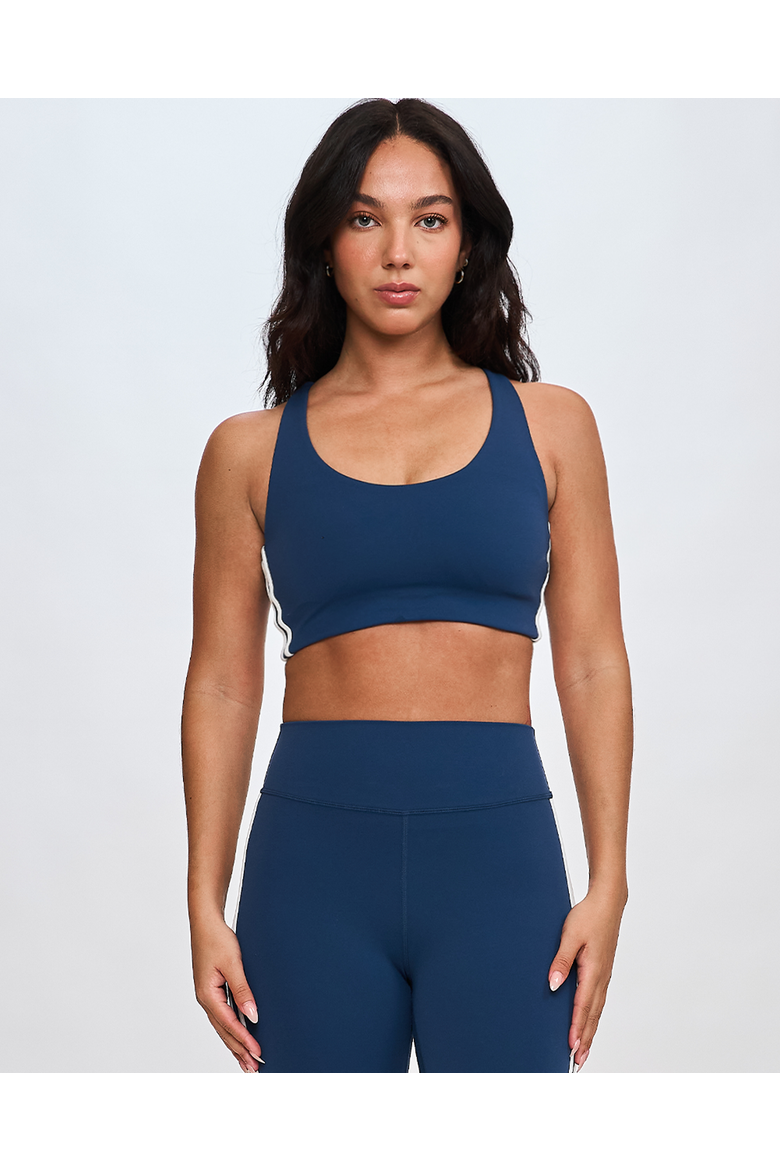 ReLuxe Cleo Bra, Main, color, Navy/White