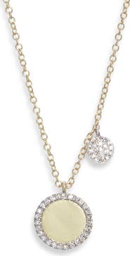 Meira T Disc Diamond Necklace