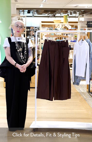 Damson Madder Tatiana Drawstring Wide Leg Culottes (Women) | Nordstrom