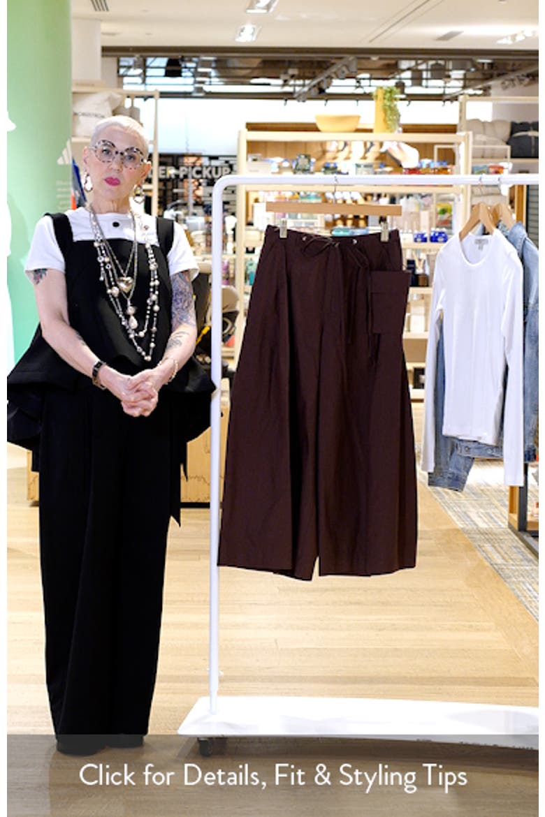 Tatiana Drawstring Wide Leg Culottes video