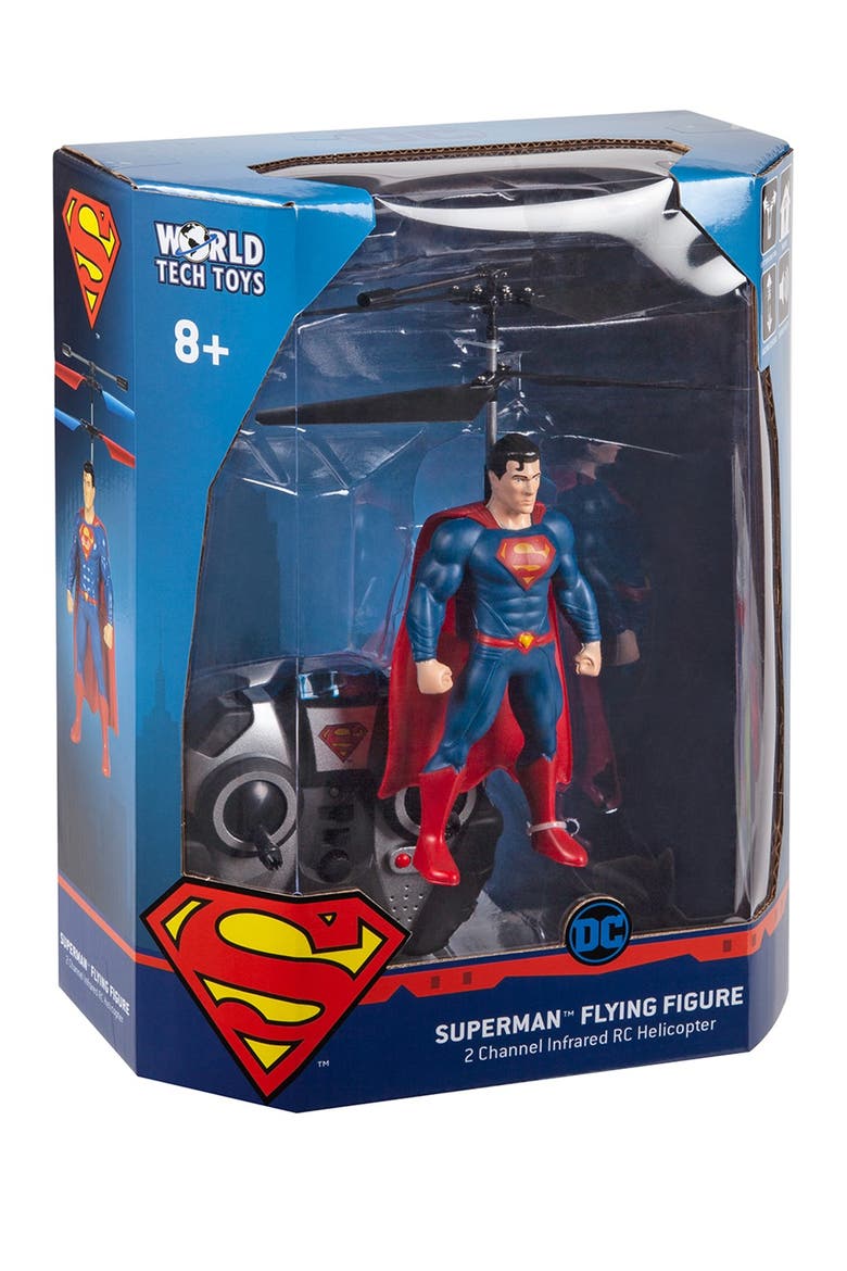 Superman 2CH IR Flying Figure Helicopter, Alternate, color, RED