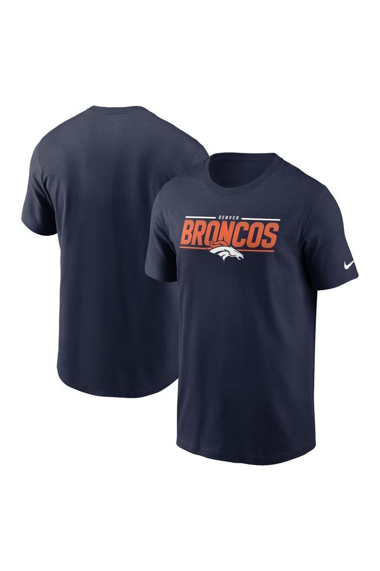 Men's Nike Navy Denver Broncos Muscle T-Shirt, Main, color, Navy