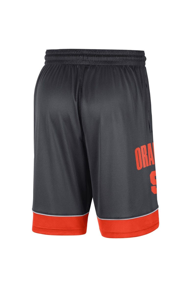 Men's Nike Charcoal/Orange Syracuse Orange Fast Break Shorts, Alternate, color, Charcoal