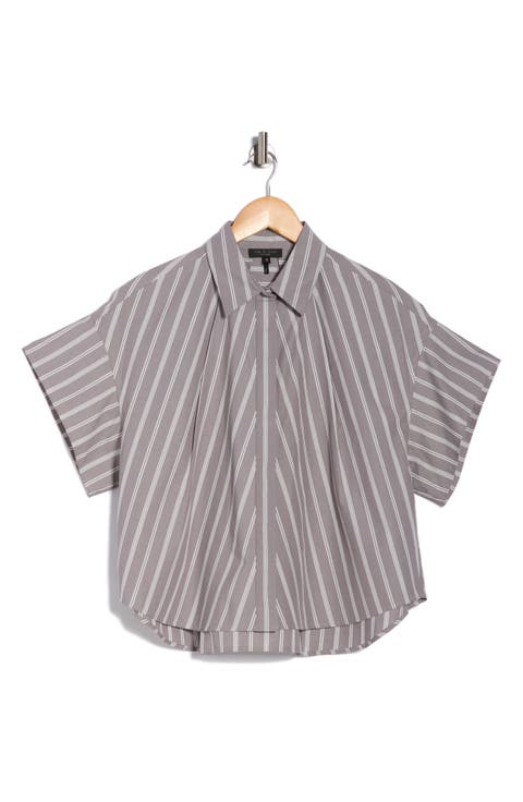 Maura Stripe Button-Up Shirt