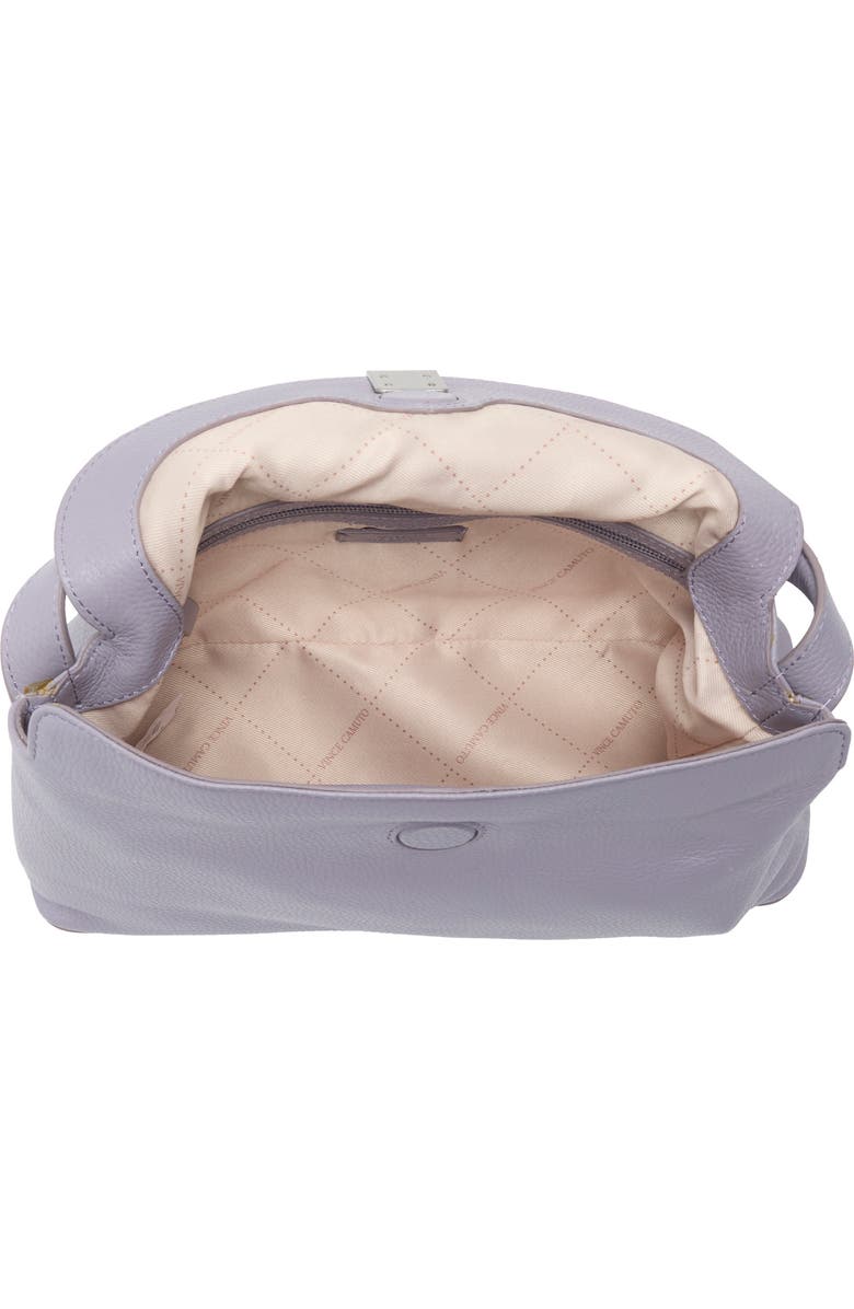 Vince Camuto Sheri Top Handle Leather Satchel, Alternate, color, Thistle