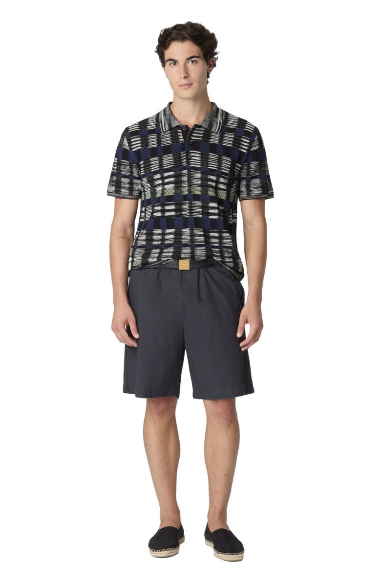 Missoni Cotton And Viscose Polo Shirt With Check Pattern, Main, color, 