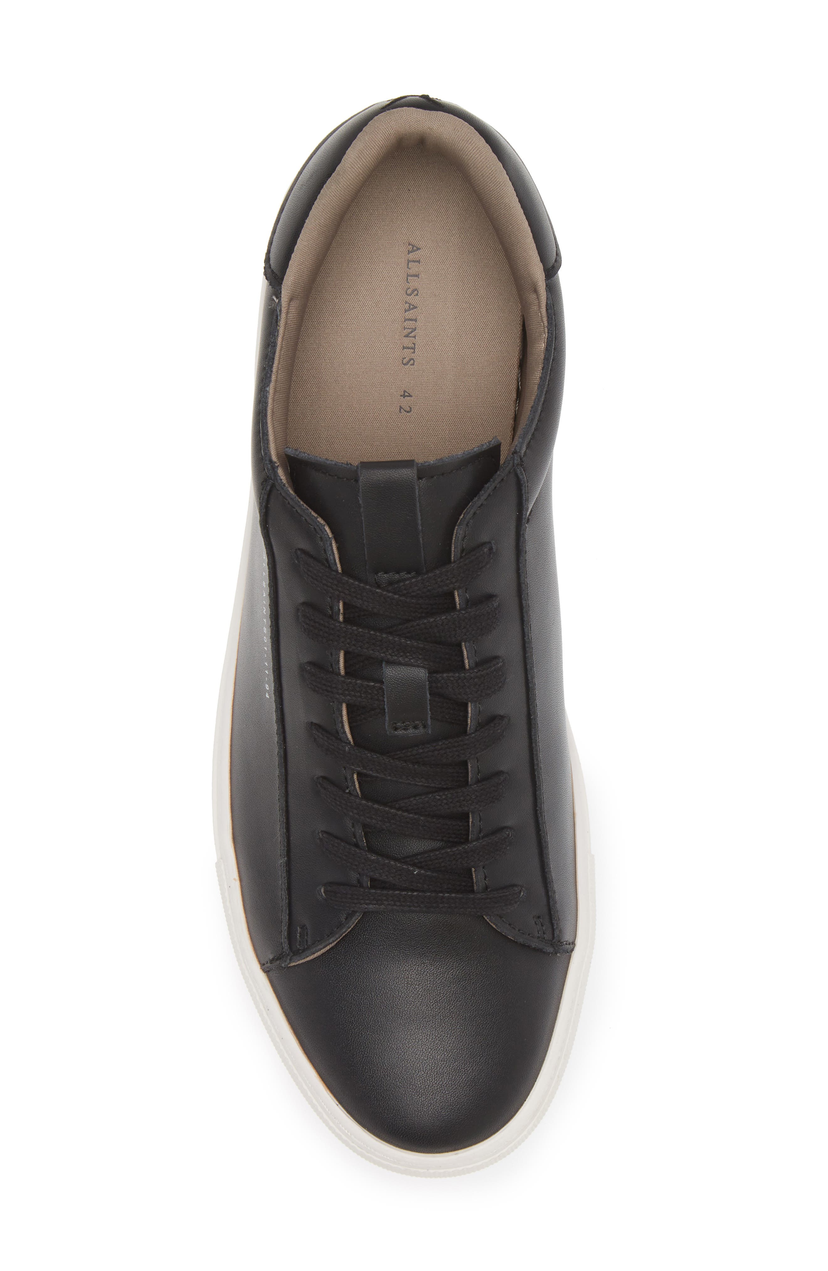 AllSaints Klip Sneaker, Alternate, color, Black/White