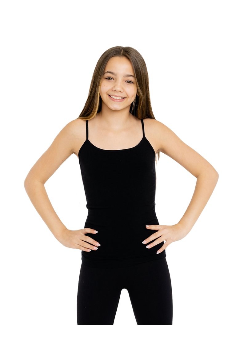 Two solid full cami - Big Kid, Alternate, color, Black-White