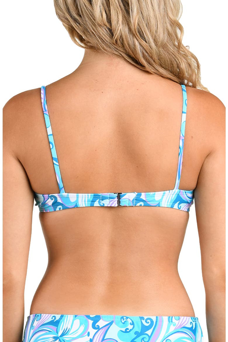 Good Ruched Underwire Bikini Top, Alternate, color, BLUE MULTI
