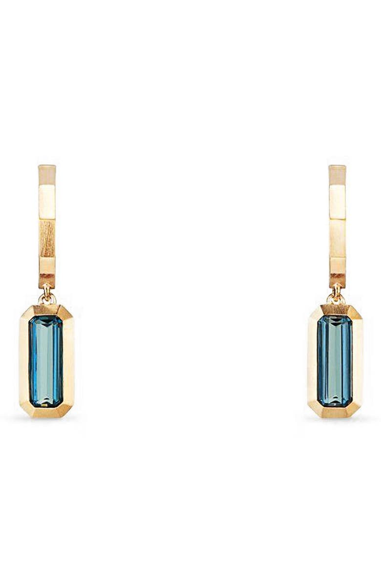 David Yurman Novella Hoop Earrings in 18K Gold, Main, color, 