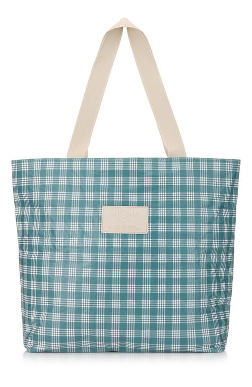 Aloha Collection Day Tripper Palaka Water Resistant Tyvek® Tote In Blue
