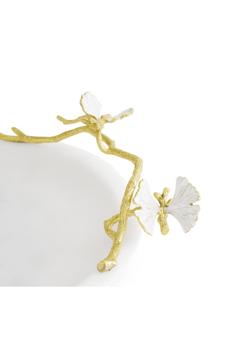 Michael Aram Butterfly Ginkgo Trinket Tray, Alternate, color, White