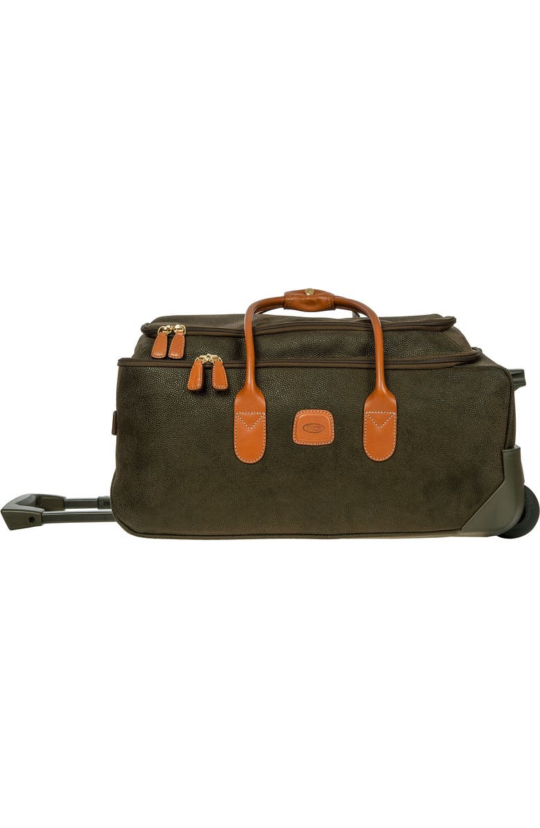 Bric's Life 21" Carry-On Rolling Duffle, Main, color, Olive