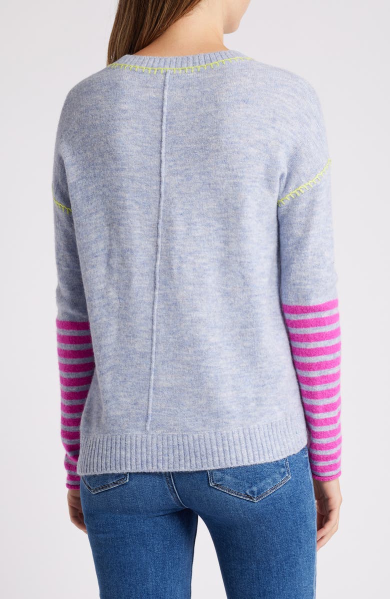 Hatley Avery Stripe Cuff Sweater, Alternate, color, 