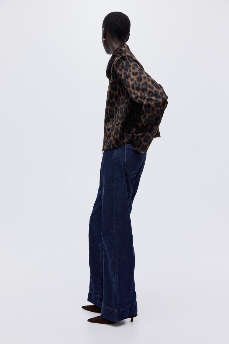 Wide High Jeans, Alternate, color, Dark denim blue