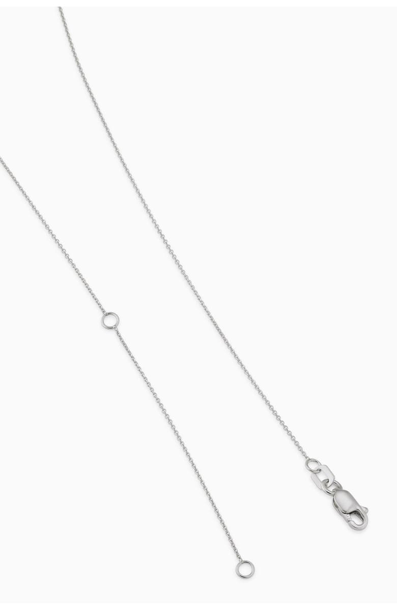 Oradina 14K Solid Gold Luminous 2 Carat Lab Diamond Solitaire Necklace, Alternate, color, White Gold, Lab Diamonds