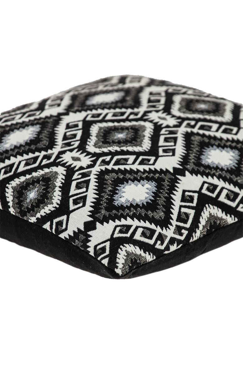 Habib Transitional Black Throw Pillow, Alternate, color, BLACK