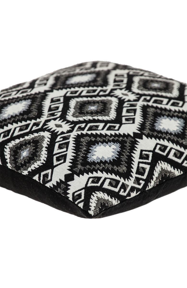 PARKLAND COLLECTION Habib Transitional Black Throw Pillow, Alternate, color, Black