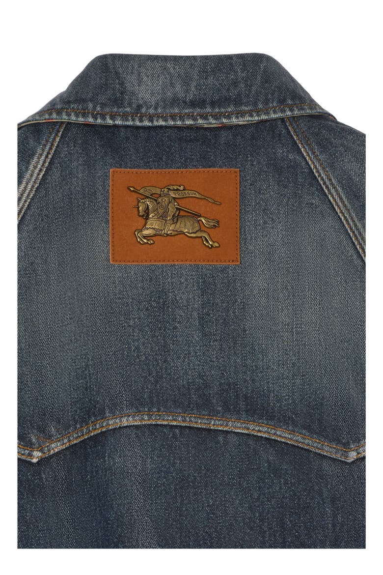 Coated Denim Jacket, Alternate, color, Mid blue