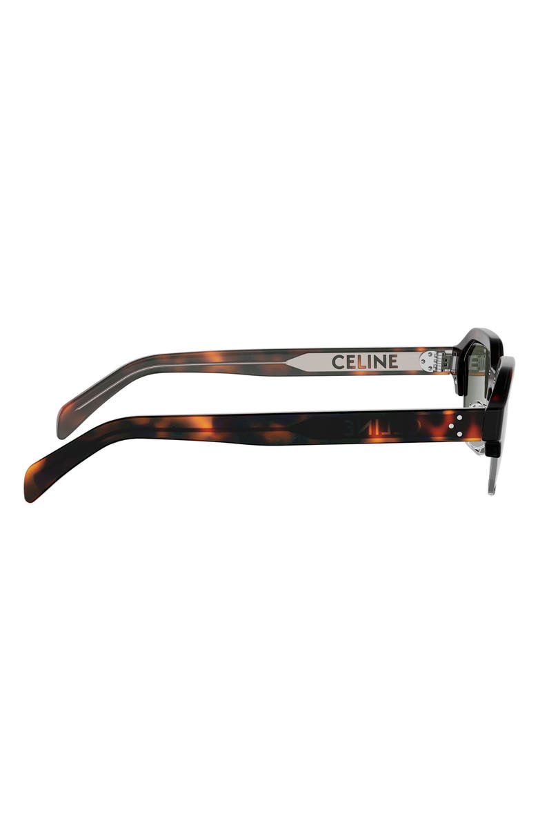 CELINE Combi 53mm Geometric Sunglasses, Alternate, color, Dark Havana / Green