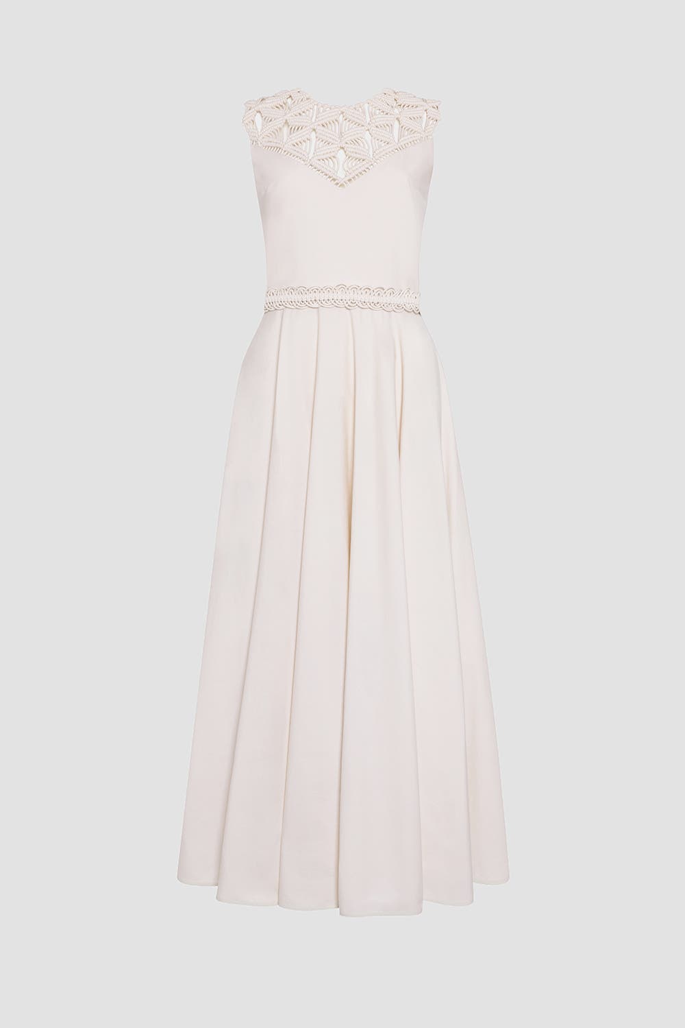 Helin Cotton Macrame Detail Dress - image 2
