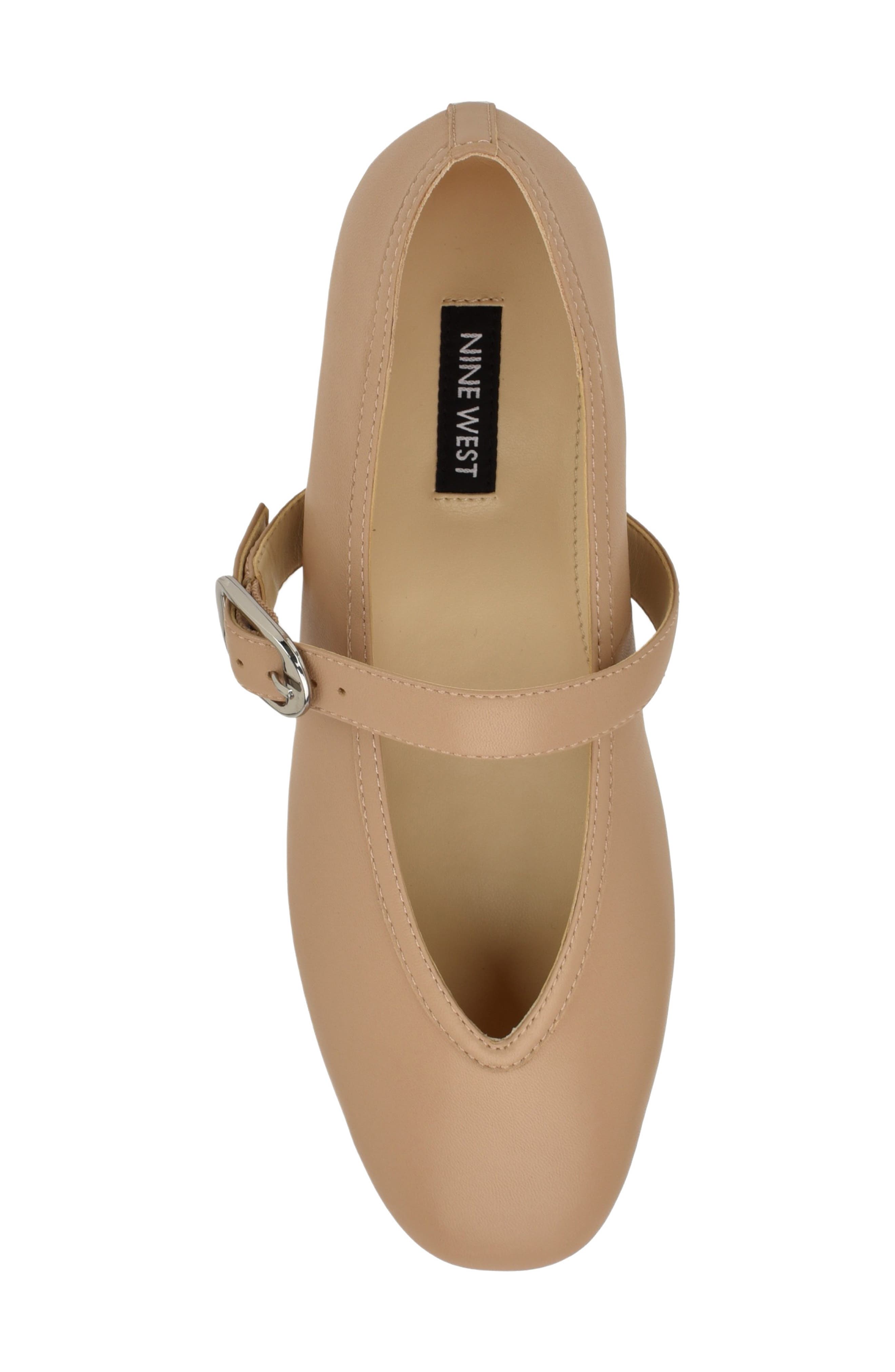 Vancee Mary Jane Flat, Alternate, color, LIGHT NATURAL