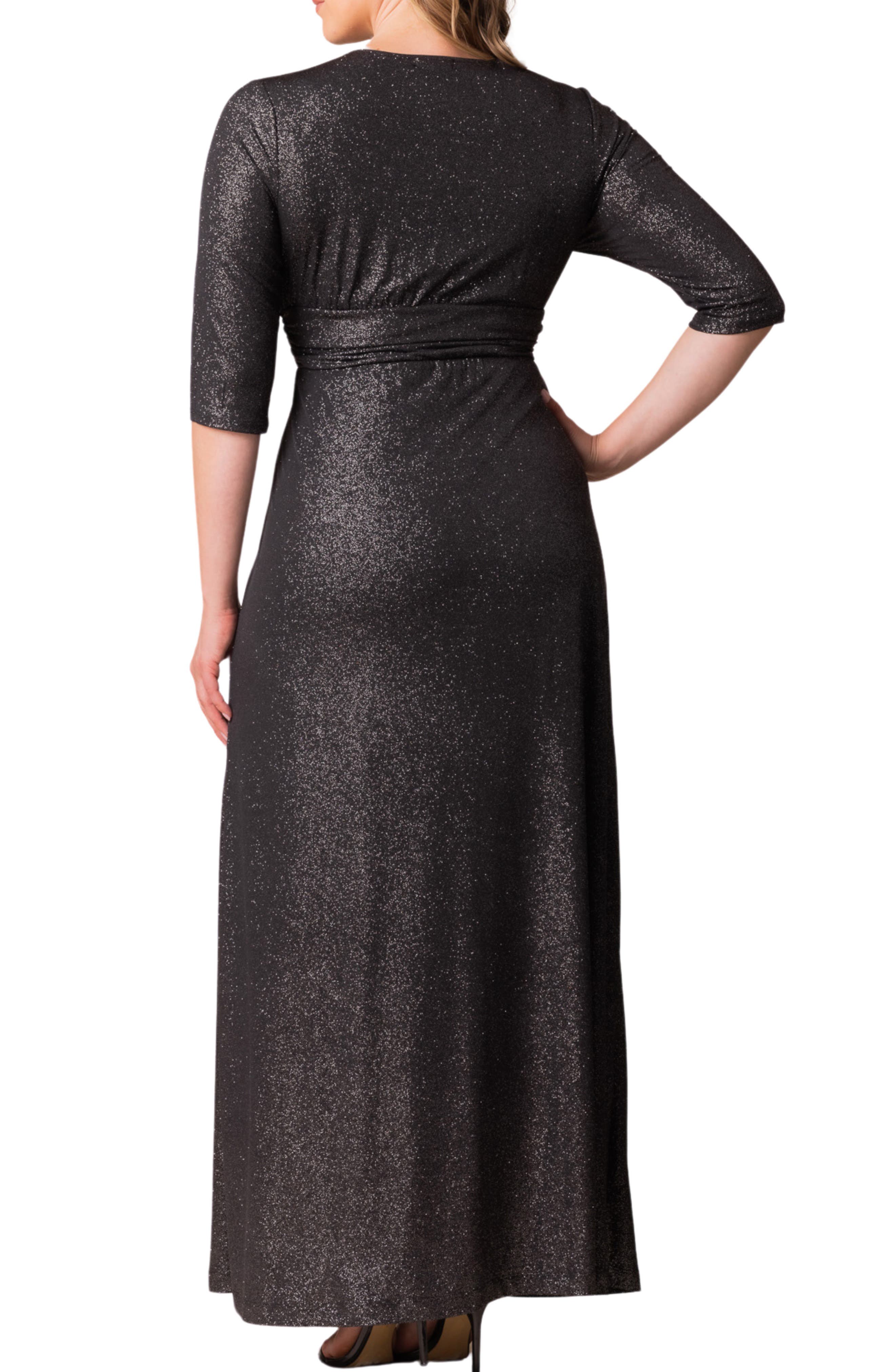 Romanced by Moonlight Glitter A-Line Jersey Gown - image 2