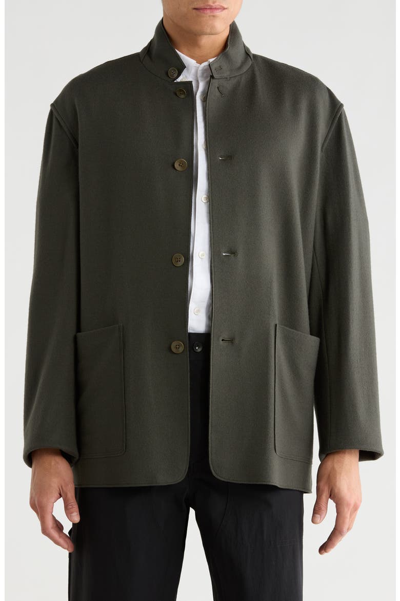 Gramercy Japanese Wool Cardigan, Main, color, FORGREEN