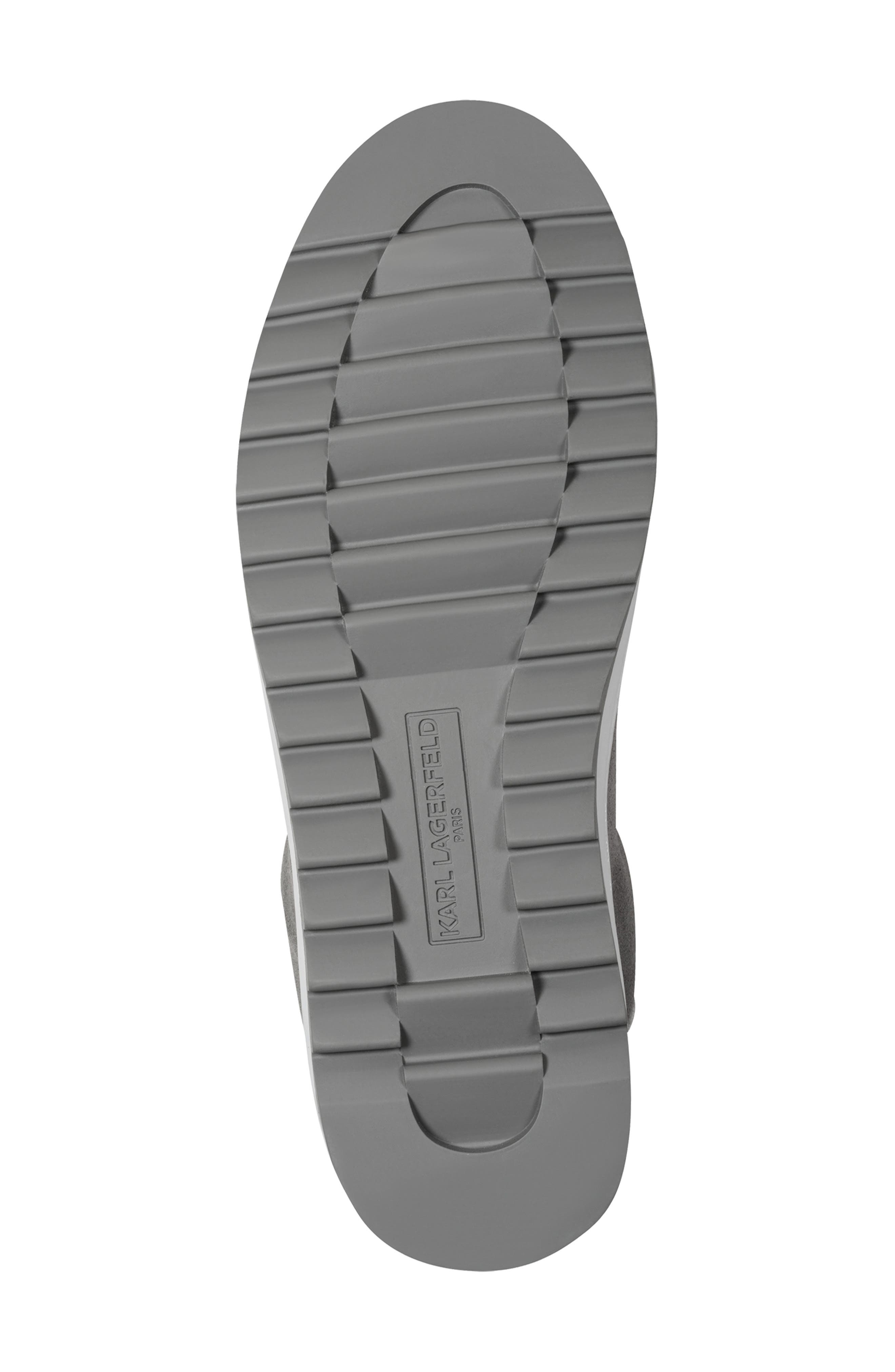 KARL LAGERFELD PARIS Mark Suede Low Profile Sneaker, Alternate, color, Grey