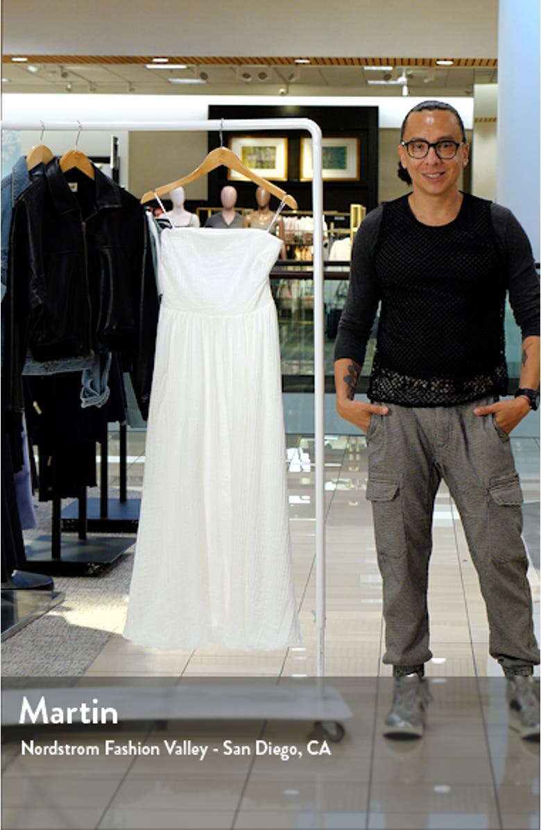 Strapless Bubble Hem Dress, sales video thumbnail