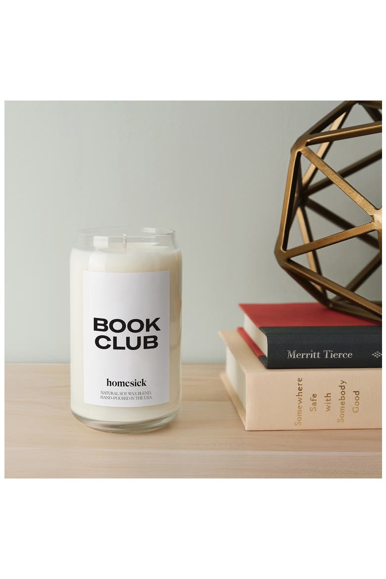 Book Club Candle, Alternate, color, WHITE