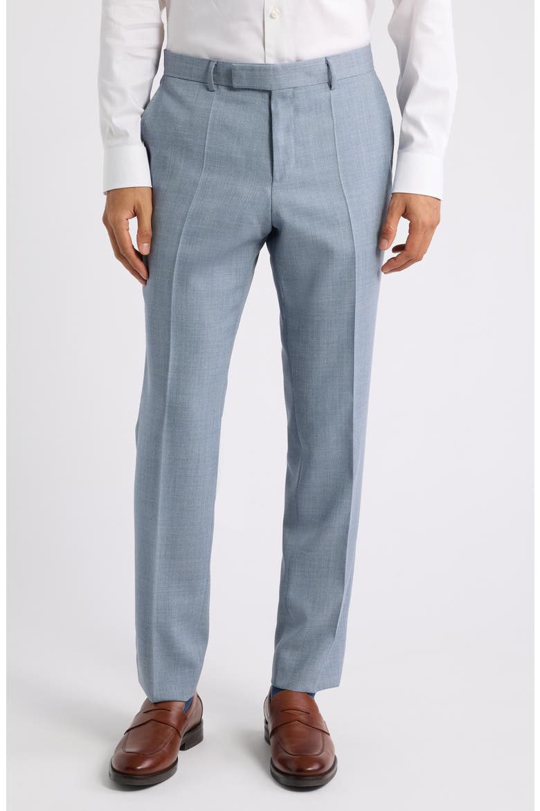 Wool Three Piece Suit, Alternate, color, OPEN BLUE