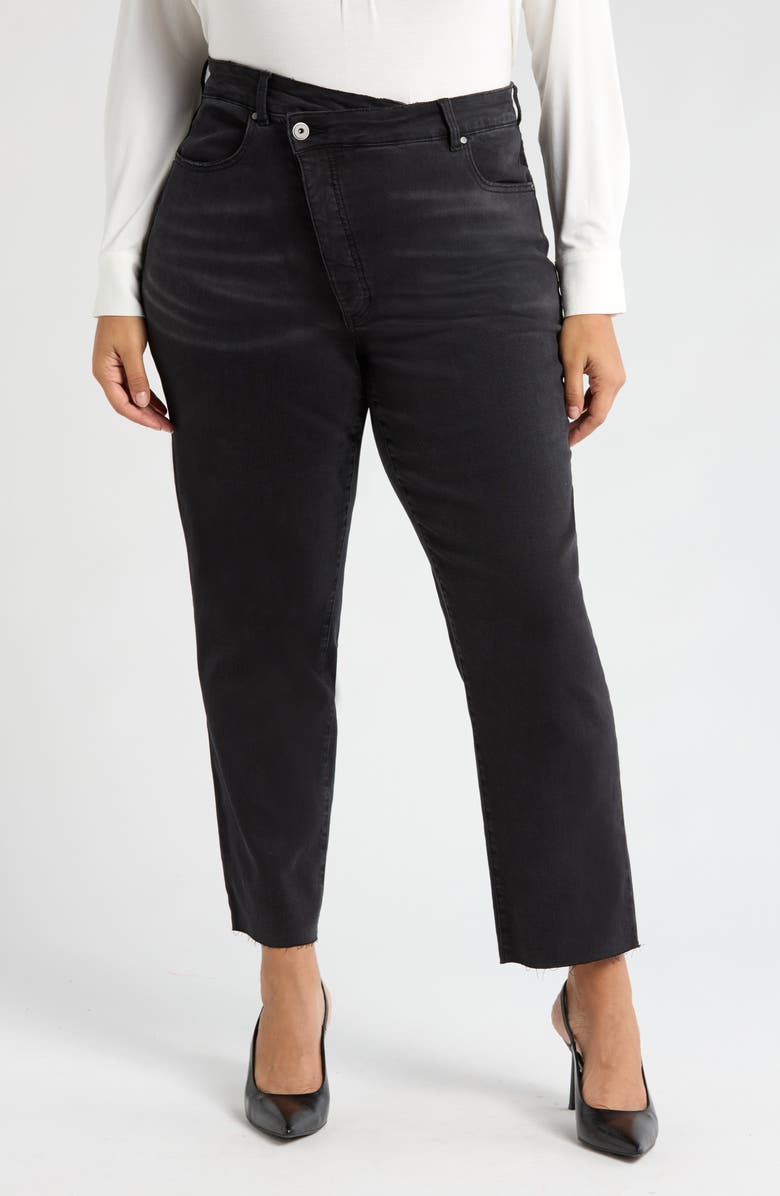 Universal Standard Katie Crossover Straight Leg Jeans, Main, color, 