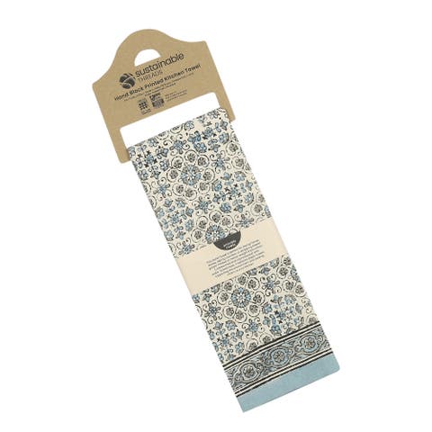 Lily - Hand Block Printed Kitchen Towel