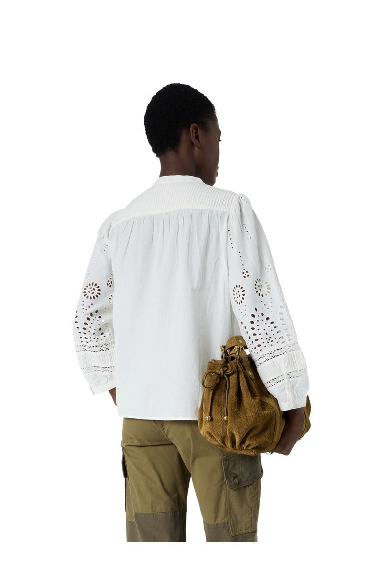 Cybella Embroidered Long sleeve Shirt, Alternate, color, Ecru