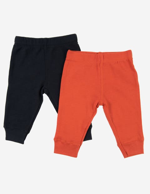 Baby Pants & Leggings Set, Navy Crawling Pant + Colored Legging