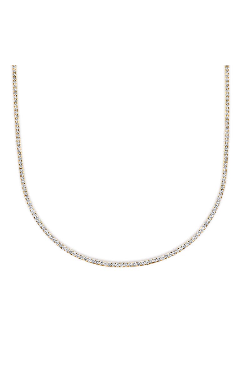 Haus of Brilliance 14K Yellow Gold 12.0 Cttw Lab Grown Diamond Tennis Necklace, Main, color, Yellow Gold